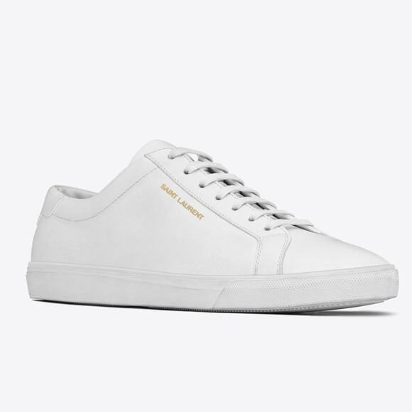 Saint Laurent Shoes - SAINT LAURENT ANDY SNEAKERS IN LEATHER 39